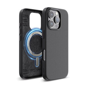 �yelago�z iPhone 16 Pro �Ή� �P�[�X MagSafe �Ή� ���U�[ �ϏՌ� �X�}�z�P�[�X �}�O�Z�[�t �X�}�z�J�o�[ ���U�[�P�[�X [ iPhone16Pro �A�C�t�H�� 16 �v�� �Ή� ] MAGNETIC LEATHER CASE �u���b�N