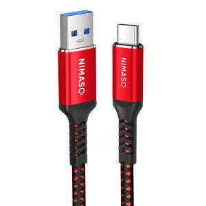 NIMASO USB Type C P[u USB-C & USB-A 3.0 ^CvC P[u iPhone16/15V[YΉ Xperia/Galaxy/LG/iPad Pro/MacBook ̑ Android  USB-C@Ή 2m NCA24A1053