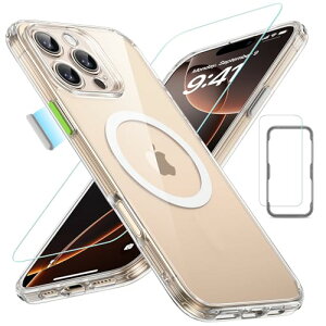�y�ČRMIL�K�i�EMagsafe�Ή��zESR iPhone 16 Pro Max �P�[�X (4 in 1) �Z�b�g ��phone16promax �P�[�X �������}�b�g�P�[�X �X�N���[���ی�t�B�����t�� MagSafe�Ή� �R���ی�K�i�ی�� Classic�V���[�Y �N���A
