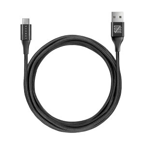 LENZZA (c@) USB Type C P[u (2m / 2.4A / ubN) }[d [d DuPontKevlar̗p (USB-C/USB-A) iPhone 16 15
