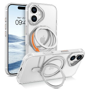 DOMAVER iPhone 16 Plus p P[X 360°]X^h cΉ O }Olbg MagSafeΉ ϏՌ ω CX[dΉ ACz16pluspP[X ČRMILKi ACz16vXpP[X