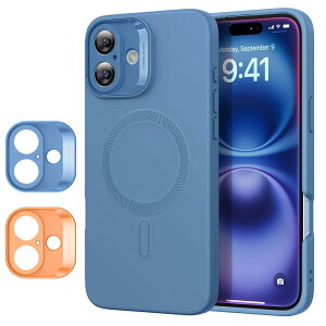 �y�t���ւ��\�̃J�����ی�zESR iPhone 16 Plus �P�[�X MagSafe �Ή� iphone16plus �P�[�X �}�O�l�b�g�[�d�Ή� iphone16�v���X ��p ��phone16plus�P�[�X 3�{�̌R���K�i�ی� �ϏՌ� �t���X�N���[������уJ