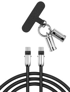 NIMASO USB Type C P[u 2 in 1 gуXgbv | |Xgbv usb c P[u yPDΉ100W[d z1.2 M h~ h~ fh iPhone16/15V[Y[dP[u MacBookAiPad Pro/A