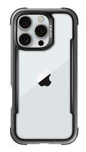 �yRAPTIC�z iPhone 16 Pro �Ή� �P�[�X �N���A �ϏՌ� �ČRMIL�K�i �X�}�z�P�[�X ���^ �A���~ �t���[�� ���� �X�}�z�J�o�[ [ iPhone16Pro �A�C�t�H�� 16 �v�� �Ή� �g�уP�[�X ] iPhone 16Pro Case Shield �u���b