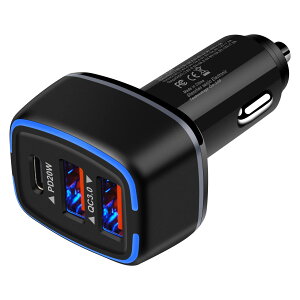 Hootek VK[\Pbg USB  [d 3|[g J[`[W[ y56W/PD&QC3.0Ή/}[d/USB-C&2USB-Az  USB VK[\Pbg VKbg USB 12V/24VԑΉ iPhone 16/15V[YAGalaxy S24AiPad Pro/Mini/
