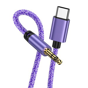 ANNIBER USB C to 3.5mm aux P[u XeI P[u ^Cvc ϊP[u ACtH ԍڗp type c Hi-Fi CzP[u I[fBI usb c to aux iPhone 16/15/ wbhz/z[XeI/J[