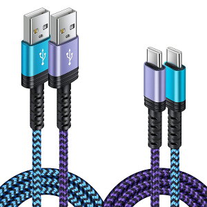 USB Type C P[u y1.83m 2{*2Fz iPhone 16[dP[u 3A}[d QC3.0Ή ^Cvc[dP[u ϋv iC iPhone16V[YA Galaxy A35 S24 Ultra A55AMotorola Moto G Stylus 5G 2024̑Android US