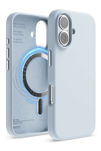 �yelago�z iPhone 16 �Ή� �P�[�X MagSafe �Ή� �V���R�� �ϏՌ� �X�}�z�P�[�X �w�� �h�~ �T���T�� �}�O�Z�[�t �V���R���P�[�X [ iPhone16 �A�C�t�H�� 16 �Ή� ] MAGNETIC SILICONE CASE ���C�g�u���[