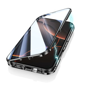 iPhone 16 Pro Max p P[X SʃJo[ bN@\t+}Olbg ʃNAKX SbN Jی A~op[ ACtH16 Pro Max KXP[X ʃP[X Cub