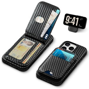 TUCCH iPhone16 Pro Ή P[X ܏􎮃J[hP[Xt iPhone 16vP[X wʃJ[h[ y ^ O\ Cz CX[dΉ [RFIDubLO] uX^h@\ PU