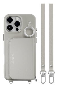 【MagEasy】 iPhone 16 Pro Max 対応 ケース MagSafe 対応 ショルダー ストラップ 付き カード 収納 レザー スマホケース カードケース ポーチ付き 財布 スマホカバー [ iPhone16ProMax アイフォン 16 プロマ
