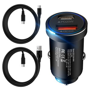 Hootek 38W 2|[g J[`[W[ + USB Type C P[u 1.8m*2{ PD&QC3.0Ή/USB-CUSB-A|[g/12-24VΉ VK[\Pbg USB-C [\Pbg USB }[d  [d ԍڏ[d iPhone 16AGalaxy S2