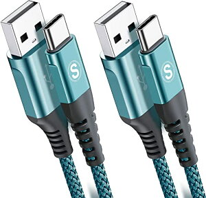 USB Type C P[uy2m+3m/2{ZbgzSweguard USB-A & USB-C P[uy3.1A QC3.0Ή }[dz ^Cvc [dP[uiPhone 16/iPhone 15 Pro MAX, iPad Pro,Samsung Galaxy S23 S22/S21,Sony,Xiaomi,Huawei,Pixel,type-c@