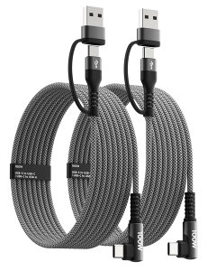 MINLU usb[dP[u ly100W/5A}[d 1.2m O[z^Cvc P[u USB-Agݍ킹ό` f[^R[h iPhone 16/15 Pro Max/16/15 Pro MacBook Pro Galaxy S23 S22 type c@Ή