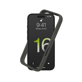 RHINOSHIELD [iPhone 16] CrashGuard バンパー ケース 耐衝擊 米軍MIL規格 衝撃吸収 傷 指紋 防止 薄型 軽量 SGS認証 - グラファイト