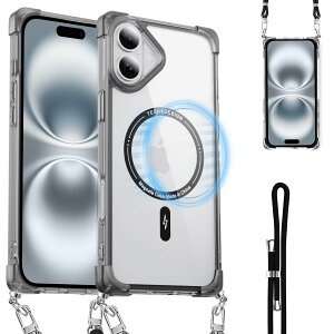 For iPhone 16 P[X NA V_[ MagSafeΉ ϏՌ iPhone16 X}zP[X }OZ[tΉ  DXgbvt PCw + TPUop[ w\ ACtH16 Jo[  | Rt