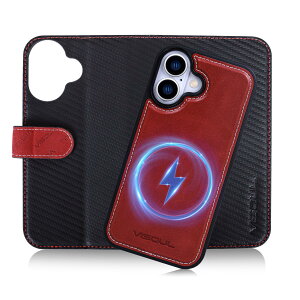 VISOUL iPhone16 ΉP[X 蒠^ {v 2in1 OR 蒠^P[X ACtH16 P[XMagSafeΉ ACz16 uX^h@\t蒠^P[X X}zP[X CX[dΉ