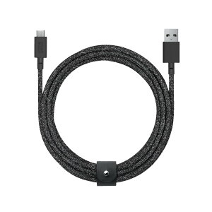 NATIVE UNIONilCeBujIjBelt Cable XL USB-C to USB-A 3m }[dP[u U[Xgbvt - iPhone 16, Samsung Galaxy Z Fold 6, Flip 6, S24 Ultra, Pixel 9 Pro, iPad Pro Ή (Cosmos)