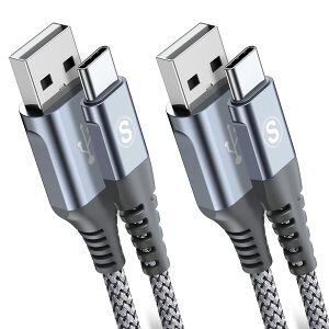USB Type C P[uy2m+5m/2{ZbgzSweguard USB-A & USB-C P[uy3.1A QC3.0Ή }[dz ^Cvc [dP[uiPhone 16/iPhone 15 Pro MAX, iPad Pro,Samsung Galaxy S23 S22/S21,Sony,Xiaomi,Huawei,Pixel,type-c@