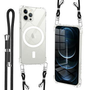 iPhone 16 Pro Max �p �P�[�X �N���A Magsafe�Ή� �}�O�l�b�g���� �V�����_�[ �X�g���b�v�t �g�уJ�o�[ �ϏՌ� �S�ʕی� �A�C�t�H��16 �v�� �}�b�N�X �p �\�t�gTPU ������ �X�}�z�P�[�X �R�t�� ������