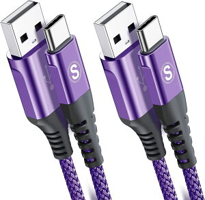 USB Type C ケーブル【2m+3m/2本セット】Sweguard USB-A & USB-C ケーブル【3.1A QC3.0対応 急速充電】 タイプc 充電ケーブルiPhone 16/iPhone 15 Pro MAX, iPad Pro,Samsung Galaxy S23 S22/S21,Sony,Xiaomi,Huawei,Pixel,type-c機器と