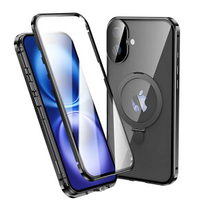 iPhone 16 p P[X MagSafeΉ CX[dΉ SʃJo[ Ot X^h@\ ̌^Yی bN ʃP[X}Olbg KX ACtH16 Jo[ NA P[XC