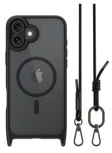 �yMagEasy�z iPhone 16 Plus �Ή� �P�[�X �V�����_�[ �X�g���b�v �t�� �N���A MagSafe �Ή� �ϏՌ� MIL�K�i �}�O�Z�[�t �X�}�z�P�[�X [ iPhone16Plus �A�C�t�H�� 16 �v���X �Ή� ] Roam M �u���b�N/�u���b�N
