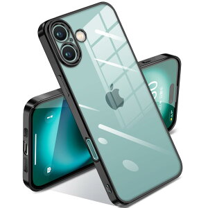 iPhone 16 Plus p P[X NA ϏՌ ACtH16Plus Jo[  bLH Sȕی ϖh~ h~ t@bV ^ y TPU _炩 CX[d lC یJo[(ubN)