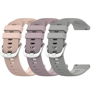 �Ή�Garmin Venu/Venu 2/Venu 2 Plus/Forerunner 245 �o���h 20mm�x���g�Ή� �ʋC���x���g �_��ȃV���R�� �ȒP��t ���߉\ �y�� Garmin Venu SQ �j���ʗp �ϋv�� �h���h���i���C�g�s���N+�p�[�v��+���C�g�O