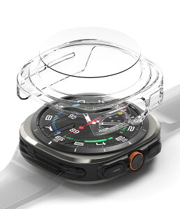 �yRingke�zGalaxy Watch Ultra 47mm �P�[�X SLIM & GLASS (�P�[�X1��+�K���X�t�B����1��) PC�f�� �ω��� �ϏՌ� �����^ �Ռ��z�� �ی�P�[�X �M�����N�V�[�E�H�b�`�E���g�� �X�}�[�g�E�H�b�` �X�����P�[�X