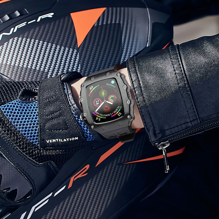 楽天市場】AHNHSKY ケース バンド付き Apple Watch シリーズ 8/7 45mm 