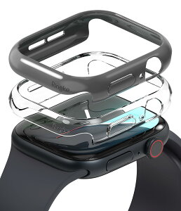 yRingkezApple Watch 10 42mm P[X SLIM PCf ω ϏՌ ^ Ռz یP[X AbvEHb`10 42mm X}[gEHb` XP[X - Clear/Dark Gray