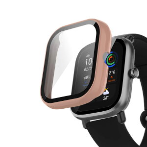AiMaoo Amazfit GTS 4 Mini Ή P[X KXtB ی Jo[ d|PCf ̉ ϏՌ h~ ϐFh~ SʃJo[ Sʕی X}[gEHb` Amazfit GTS 4 Mini (sN)
