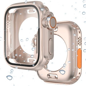 MiimallyUltrahP[XzΉ Apple Watch Series 7/8 41mm P[X {̂Sʕی AbvEHb`41mm 3in1 wʃJo[ KXtC ʃJo[ h V^P[X X|[c CApple Watch 8