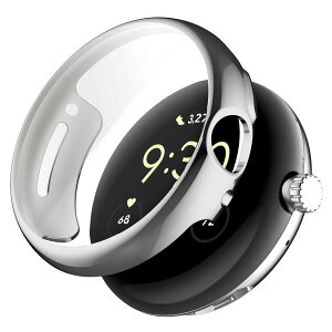 RUIIOCVKK for Google Pixel Watch3 45MM P[X X}[gEHb` Sʕی TPU bL EȒP ^b`x ϏՌ h~ Pixel Watch 3 45MM یJo[ (Vo[+NA)