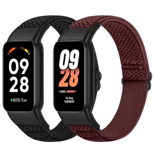 [Bcuckood] �e�����v�̌����o���h Xiaomi Smart Band 8 Active/Redmi Smart Band 2�Ƃ̌݊����A�����\�� �L�k���̂�������p�i�C�������X�g�o���h�X�|�[�c�X�g���b�v�����j�������A2�p�b�N