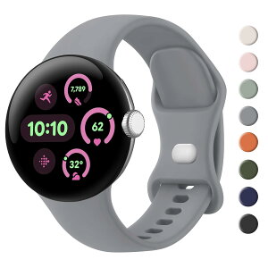 ウォッチバンド用の Google Pixel Watch 3 41mm バンド& Pixel Watch 2 ベルト & Google Watch バンド, 替えベルト ソフトシリコン製 交換バンド 通気ソフト 柔らかいシリコン クイックリリース機能