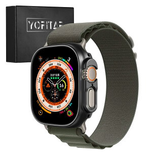 YOFITAR for Apple Watch ultra2/ultra�P�[�X49mm�Ή� �A�b�v���E�H�b�` �E���g���ی�J�o�[ �ی�P�[�X �Ϗ�? �V���v�� �L�Y�h�~ �����h�~ �y�� ����Apple Watch�A�N�Z�T���[(Apple Watch ultra2/ultra 49mm,�u��