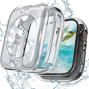 [Sunhel] �R���p�`�u�� Apple Watch �A�b�v���E�H�b�` �P�[�X 2-in-1 �h���P�[�X �Ή� AppleWatch SE/SE2 Series9/8/7/6/5/4 �S�ʕی�J�o�[ �ϏՌ� �y�� �E���ȒP(�������C45mm)