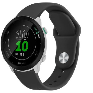 �R���p�`�u�� Garmin ForeAthlete 55 / ForeAthlete 245/245M / ForeAthlete 645/645M�p�o���h �����x���g,20mm �_�炩�� �V���R���o���h ���߉\ (�u���b�N)