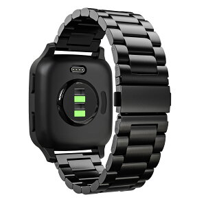 Garmin Venu SQ �x���g ATiC Garmin Venu/ForeAthlete 158 / ForeAthlete 55 / ForeAthlete 245 / ForeAthlete645 / vivoactive3 / Vivomove3 / fenix 6S/5S/5S plus �����p�o���h 20mm �X�e�����X�� �r�W�l�X�o���h �戵�ȒP Black