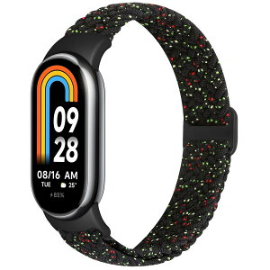 [enkic] �҂ݍ��ݎ��v�X�g���b�v�R���p�`�u�� Xiaomi band 8/Xiaomi band 9 �ւ��o���h mi band 9 �����o���h �L�k�� �\�����[�v �ґg �_�炩�� �ʋC �����Y ���f�B�[�X �X�|�[�c �h�� �X�g���b�v �����x