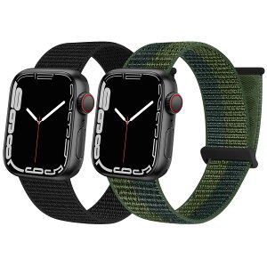 Huamanlou �R���p�`�u�� Apple Watch �o���h�A�b�v���E�H�b�` �o���h 38mm 40mm 41mm 42mm 44mm 45mm �i�C�����o���h �R���p�`�u�� �A�b�v���E�H�b�` �o���h �K�� iWatch Series 7/SE/6/5/4/3/2/1