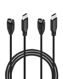 ガーミン充電ケーブル GARMINスマートウォッチ充電器 急速充電 100CM Enduro 3,Fenix 8 Sapphire AMOLED,Fenix 7 7S 7X 6 6S 6X, Vivoactive 5, Vivosportt, Approach S70, Venu 3, Forerunner 965 955 YAJOJO 充電コード【USB-C / 2本 / 10