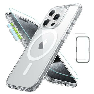 �y5 in 1�Z�b�g�I�ی�t�B�����t���zESR iPhone 15 Pro �P�[�X Magsafe�Ή� ������ �}�b�g�P�[�X ��� �J���� �����Y�ی�t�B�����t�� �ČRMIL�K�i �ϏՌ� ���h�~ ��phone 15 pro �P�[�X �X�g���b�v�z�[