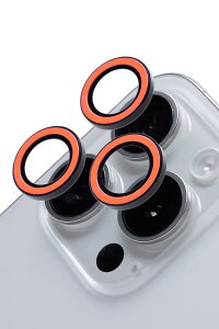iFace Neo iPhone 15 Pro/15 Pro Max ��p �J���������Y �J�o�[ �����K���X (�l�I�I�����W)�y iPhone15pro iPhone15ProMax �J���������Y�v���e�N�^�[ �J�����t�B���� �J���� �����Y �ی�J�o�[ �L�Y�h�~ �z