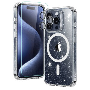 �y�P�[�X+�t�B���� �Z�b�g�I�����Y�ی�zESR iPhone 15 Pro Max �P�[�X �Z�b�g �����K���X�t�B����1�� �����Y�t�B����1�g ��phone15promax �P�[�X �ČRMIL�K�i �ϏՌ� Magsafe �X�}�z�P�[�X ���΂݂ɂ���