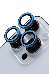 iFace Neo iPhone 14 Pro/14 Pro Max 専用 専用 カメラレンズ カバー 強化ガラス (ネオブルー)【 アイフェイス iphone14pro iphone14ProMax カメラレンズプロテクター カメラフィルム 保護カバー キズ防止 汚れ