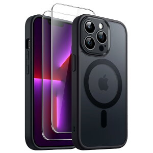 JETech 3 in 1 iPhone 13 Pro 6.1 C`p }Olbg P[X 2KXtBt MagSafeΉ }bgobN ϏՌX}zJo[ (ubN)