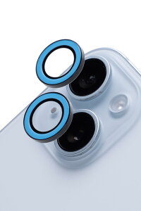 iFace Neo iPhone 15 /15Plus ��p �J���������Y �J�o�[ �����K���X (�l�I�u���[)�y iPhone15 iPhone15plus �J���������Y�v���e�N�^�[ �J�����t�B���� �ی�J�o�[ �L�Y�h�~ ����h�~ �z